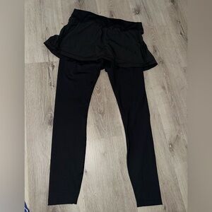 Black Skirted Leggings